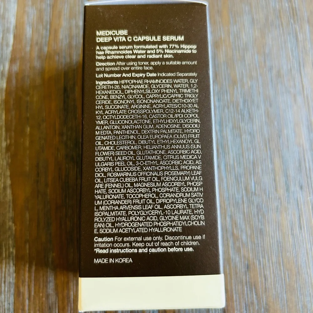 NWT Medicube Deep Vita C Capsule Serum 1 fl oz K-Beauty Glow